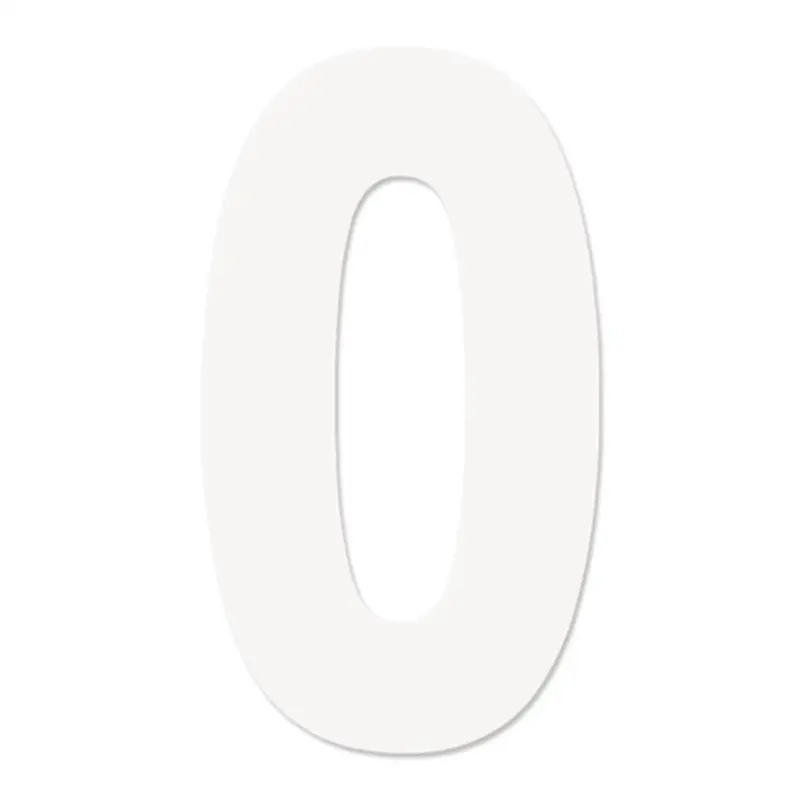 Factory Effex Pro Number Graphics White 4"#04-2560 1