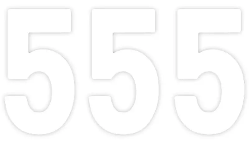 Factory Effex Pro Number Graphics White 4"#04-2565 1