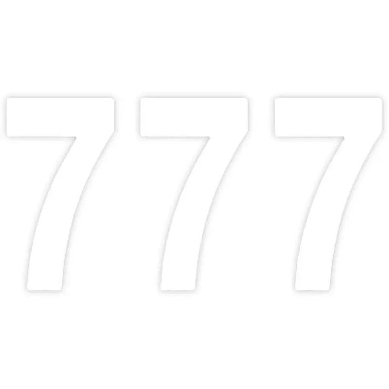 Factory Effex Pro Number Graphics White 4"#04-2567 1