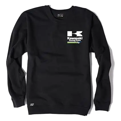 Factory Effex Racing Crew Sweatshirt (Charcoal, Large)#18-88114 1