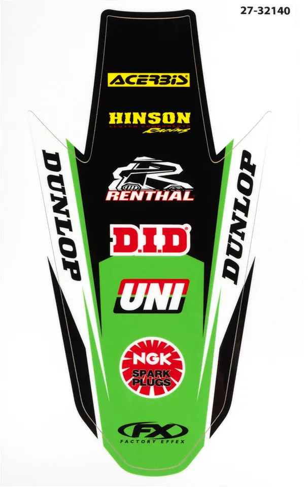 Factory Effex Rear Fender Graphic Kx450#27-32140 1