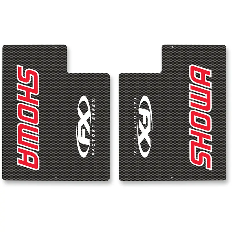Factory Effex Red Upper Fork Shield Graphics#02-7010 1