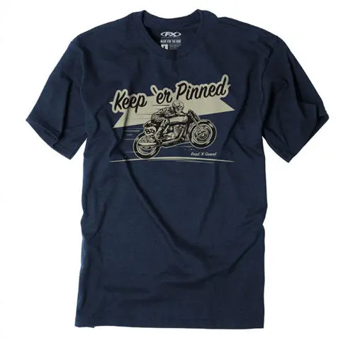 Factory Effex Rng Keep 'Er Pinned T-Shirt Heather Navy (M)#22-87832 1