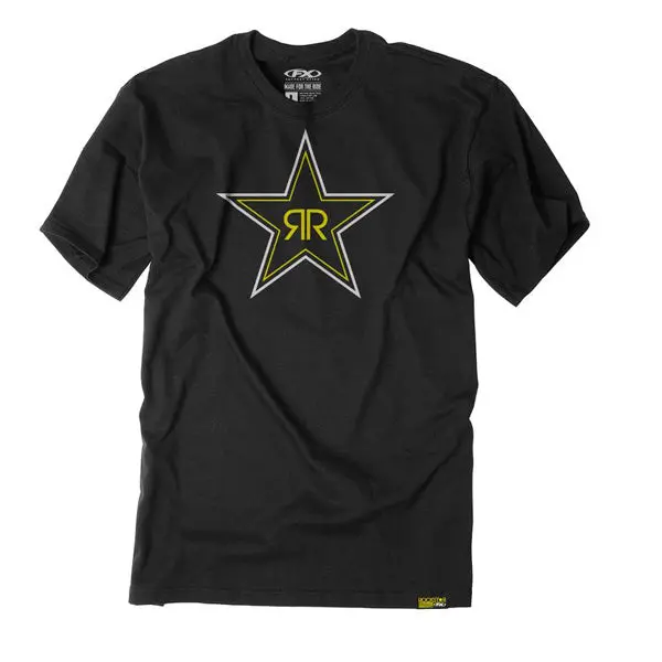 Factory Effex Rockstar Blackstar T- Shirt / Black (Xxl)#21-87628 1