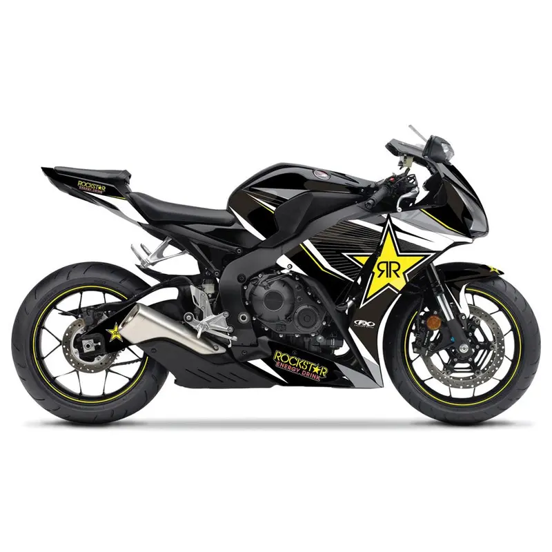 Factory Effex Rockstar Series Yellow Star Complete Street Bike#17-15314-Rs 1