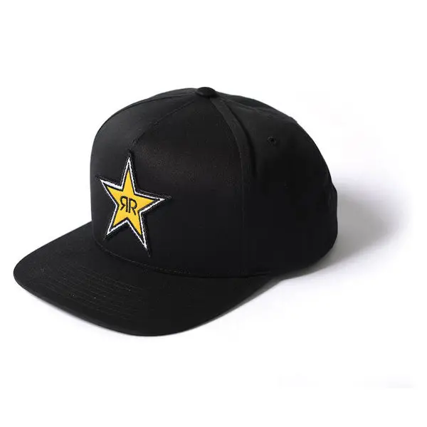 Factory Effex Rockstar Star Snapback Hat / Black (One Size)#18-86602 1