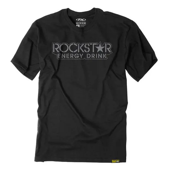 Factory Effex Rockstar Stencilt- Shirt / Black (Xxl)#21-87618 1