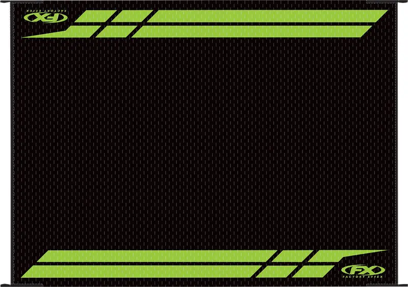 Factory Effex Rv Mat Black/Green Kawasaki#22-45130 1