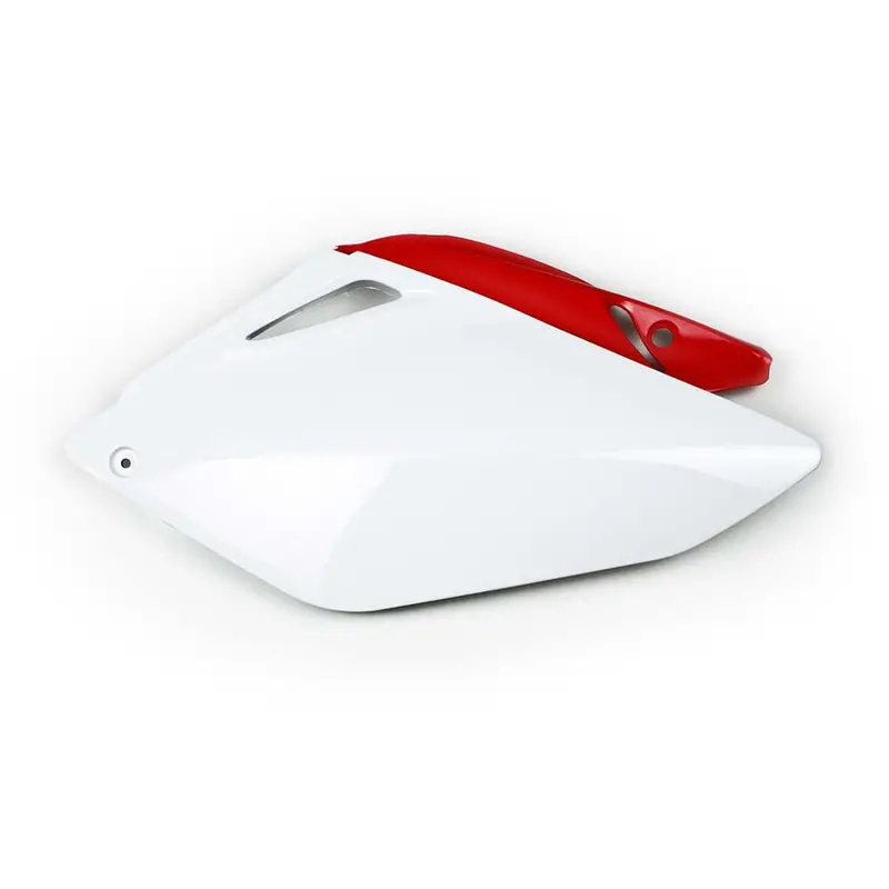 Factory Effex Side Plate Plastic White/Red For Honda Crf250 2006-2009#11-75322 1