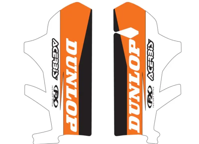 Factory Effex Sponsor Lower Forks 2015#17-40572 1