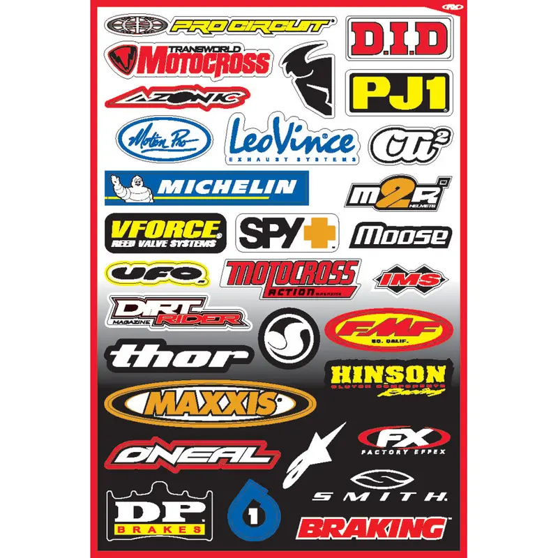 Factory Effex Sponsor Sticker Kit B-3#10-68002 1