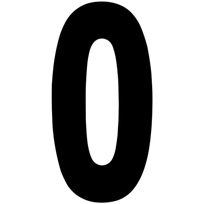 Factory Effex Standard Number Graphics Black 6"#02-4450 1
