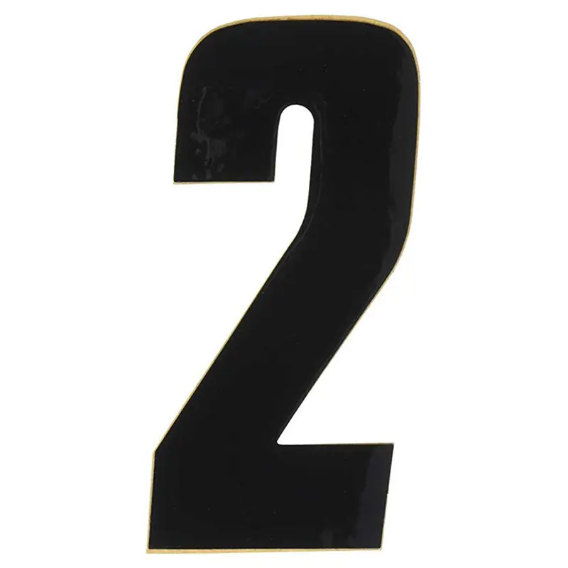 Factory Effex Standard Number Graphics Black 6"#02-4452 1