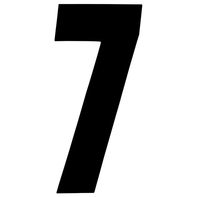 Factory Effex Standard Number Graphics Black 6"#02-4457 1