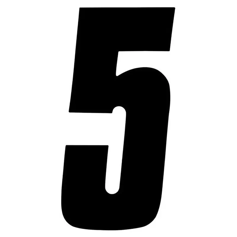 Factory Effex Standard Number Graphics Black 8"#02-4475 1