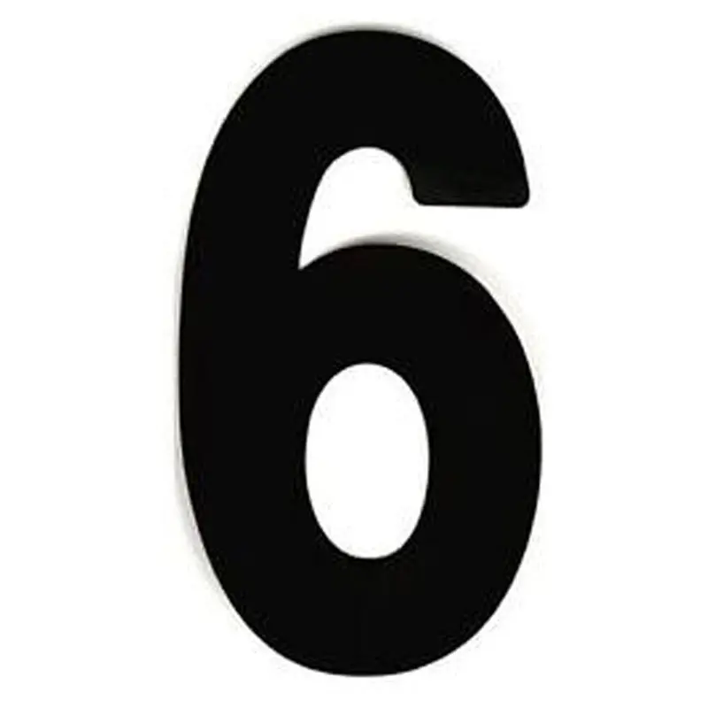 Factory Effex Standard Number Graphics Black 8"#02-4476 1
