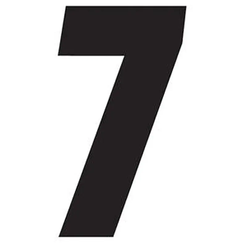 Factory Effex Standard Number Graphics Black 8"#02-4477 1