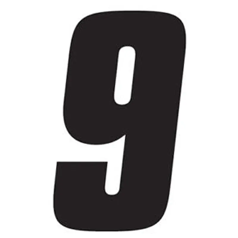Factory Effex Standard Number Graphics Black 8"#02-4479 1