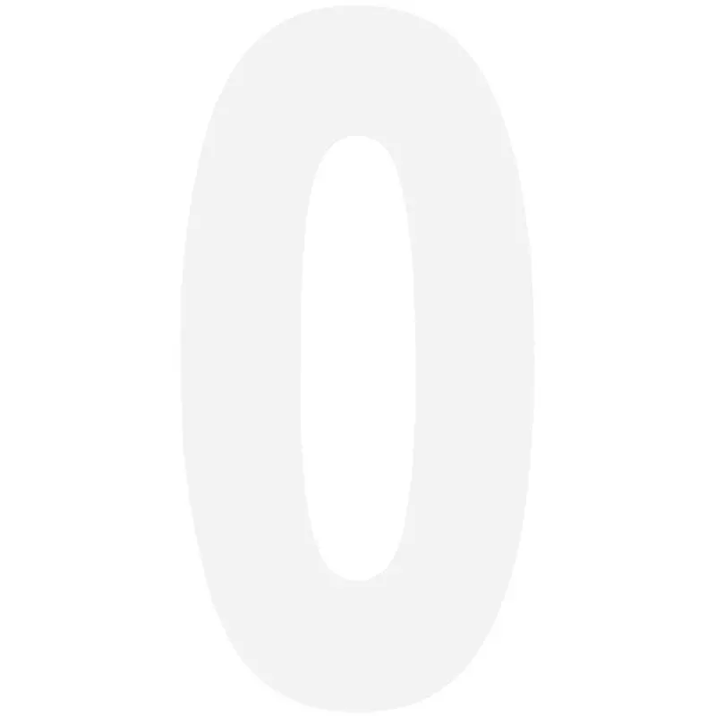 Factory Effex Standard Number Graphics White 6"#02-4460 1