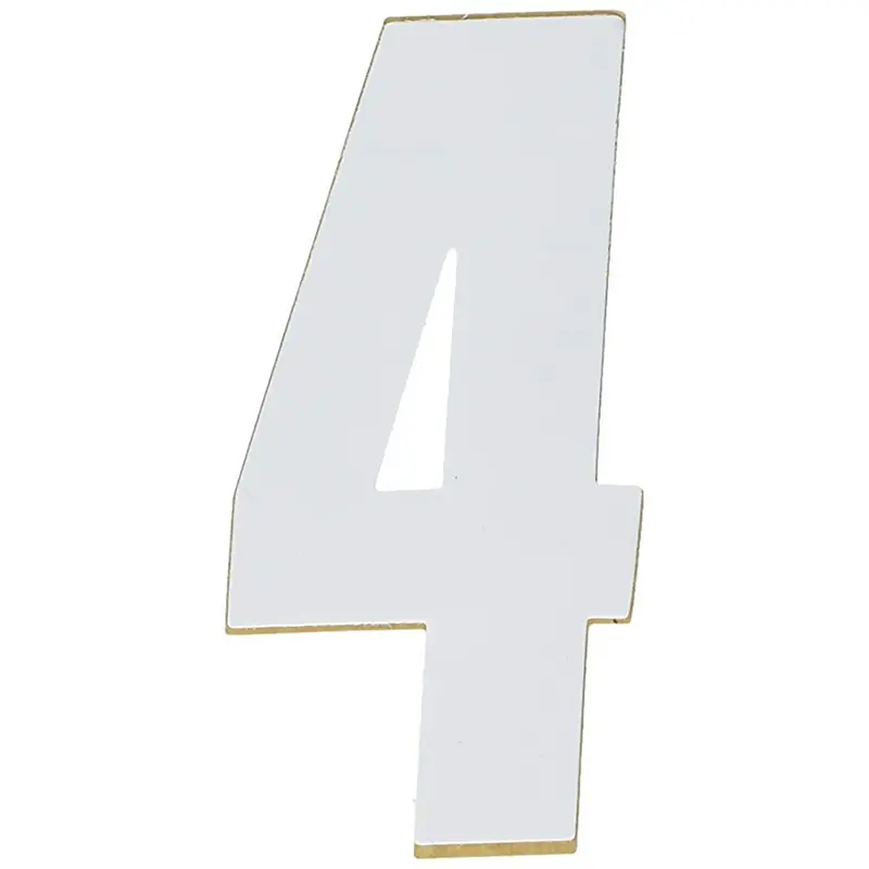 Factory Effex Standard Number Graphics White 6"#02-4464 1