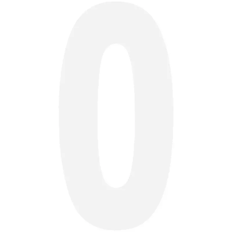 Factory Effex Standard Number Graphics White 8"#02-4480 1