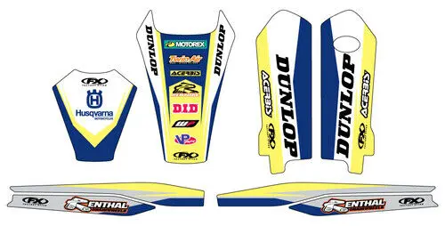 Factory Effex Sticker Trim Kit For Husqvarna Tc/Fc/Tx/Fx 125-450 2023#26-50640 1