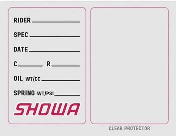 Factory Effex Stickers Showa Suspension Spec Sticker (3 Pack)#22-90022 1