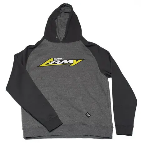 Factory Effex Suzuki Army Youth Pullover Sweatshirt Charcoal Black (L)#22-88434 1