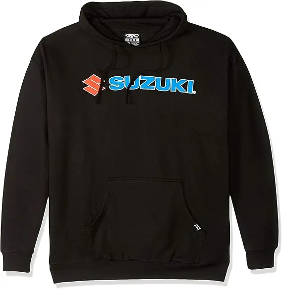 Factory Effex Suzuki Hooded Pull-Over Sweatshirt (Black, X-Large)#15-88404 1