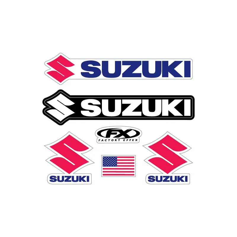 Factory Effex Suzuki Jersey Iron-On Kit#28-82400 1
