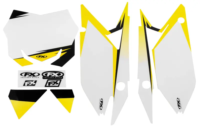Factory Effex Suzuki Number Plate Backgrounds#12-64442 1