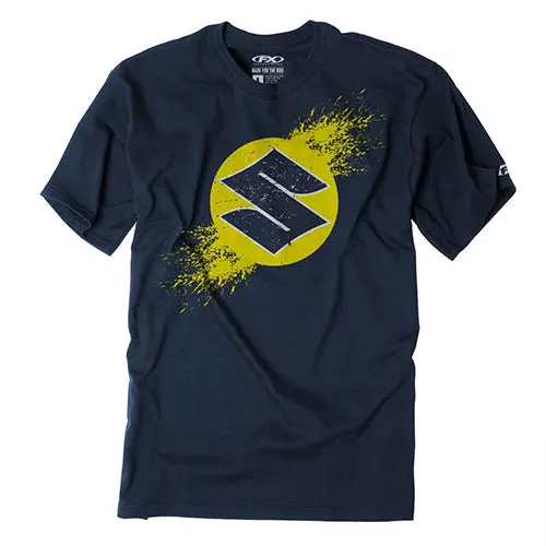 Factory Effex Suzuki Overspray Youth T-Shirt / Navy L#23-83404 1