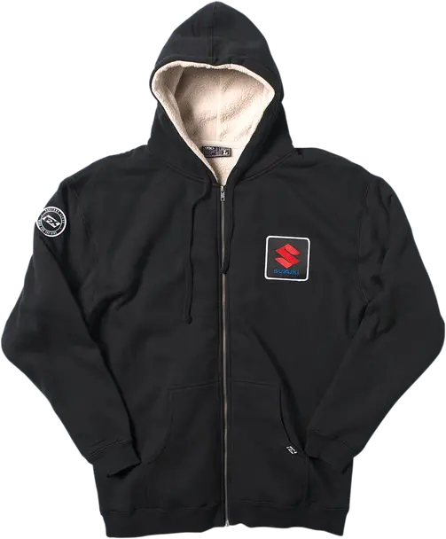 Factory Effex Suzuki Sherpa-Lined Hoodie Black Large#20-88424 1