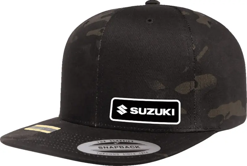 Factory Effex Suzuki Snapback Hat Camo Black#27-86404 1