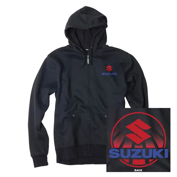 Factory Effex Suzuki Sun Zip-Up Sweatshirt Black (M)#20-88402 1