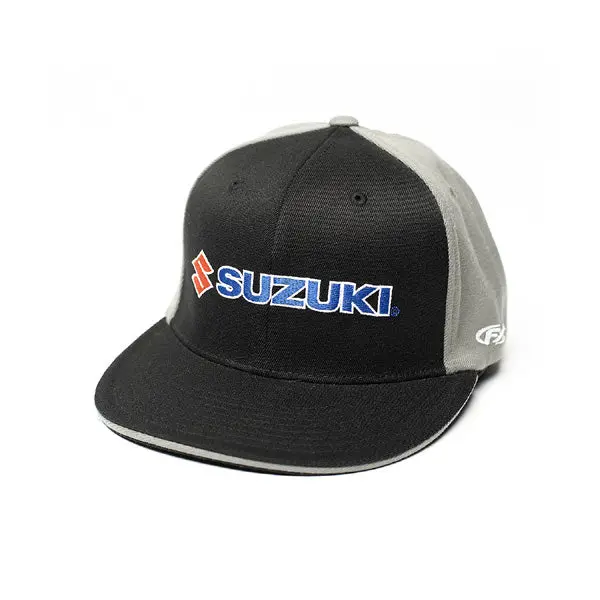 Factory Effex Suzuki Team Flex-Style Hat / Black-Grey (S/M)#15-88454 1