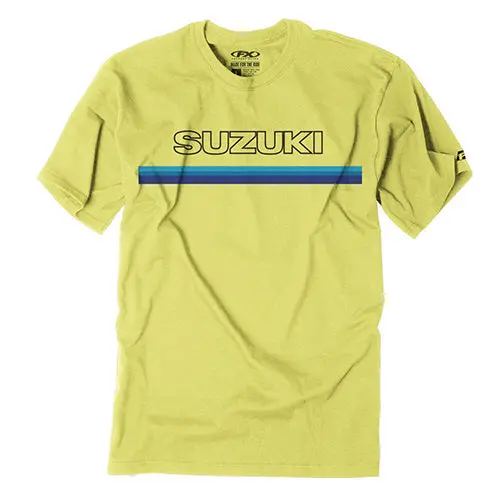 Factory Effex Suzuki Throwback T- Shirt / Yellow Xl#23-87406 1