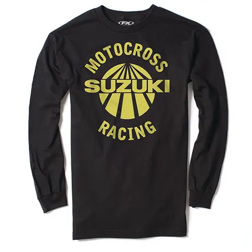 Factory Effex Suzuki Vet Long Sleeve T-Shirt / Black L#23-87414 1