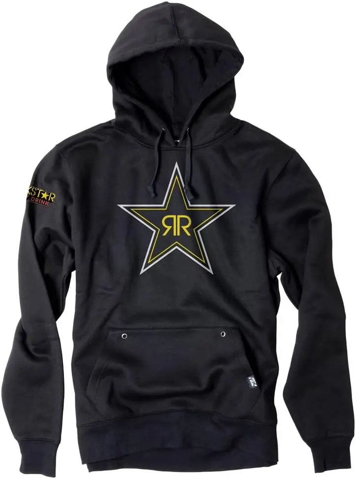 Factory Effex Unisex-Adult Rockstar Hooded Sweatshirt (Black Xl)#21-88606 1