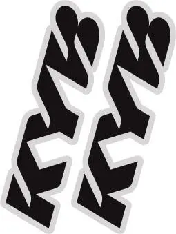 Factory Effex Universal Fork/Swing Arm Stickers 2015#10-44002 1