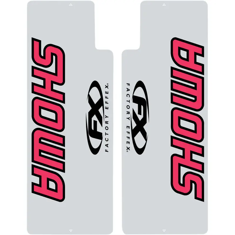 Factory Effex Upper Fork Shield Graphics Red#02-8515 1