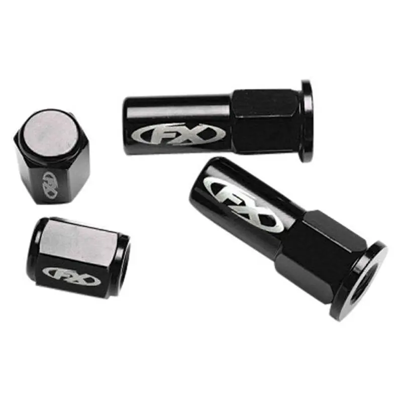 Factory Effex Valve Cap/Rim Lock Kit Universal Black#17-36728 1