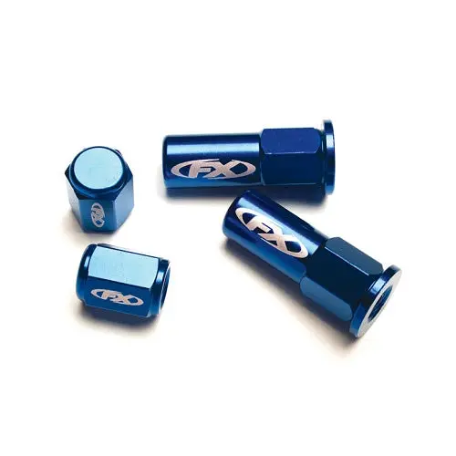 Factory Effex Valve Cap/Rim Lock Kit Universal Blue#12-36720 1