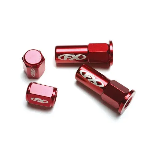Factory Effex Valve Cap/Rim Lock Kit Universal Red#12-36722 1