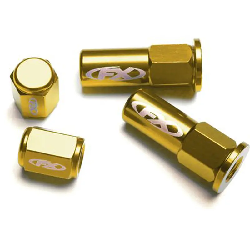 Factory Effex Valve Cap/Rim Lock Kit Universal Yellow#17-36724 1