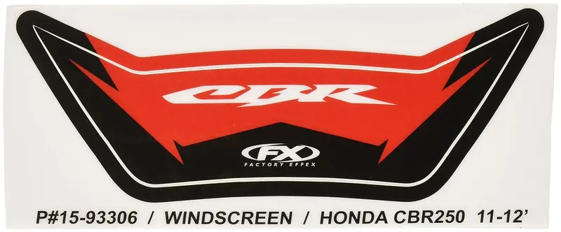 Factory Effex Windscreen Graphic Kit For Honda Cbr250#15-93306 1