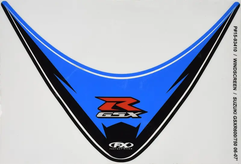 Factory Effex Windscreen Graphic Kit For Suzuki Gsx-R600/Gsx-R750#15-93410 1