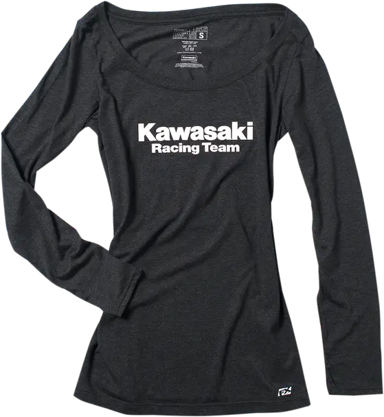 Factory Effex Women's Kawasaki Long Sleeve T-Shirt Black Large#20-87114 1