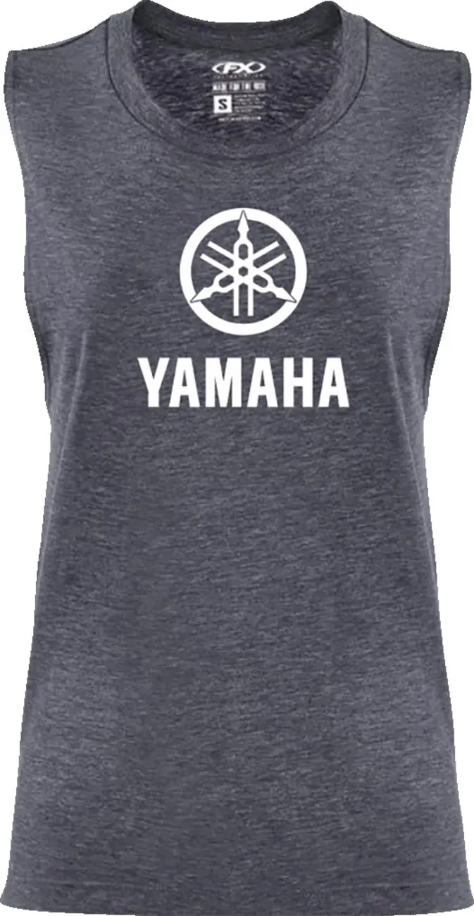 Factory Effex Women's Yamaha Idol Muscle Tank Top Heather Navy#27-87250 1