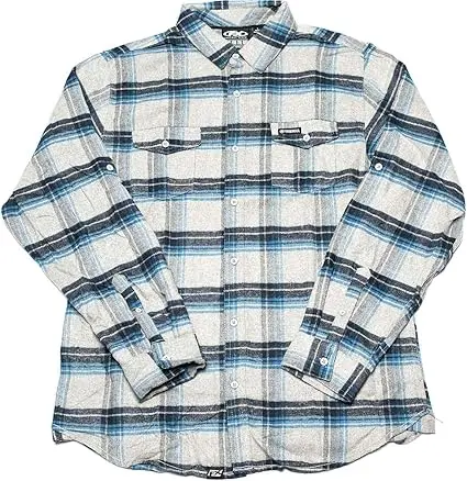 Factory Effex Yamaha 2.0 Flannel Shirt (X-Large, Blue/Grey)#22-85226 1